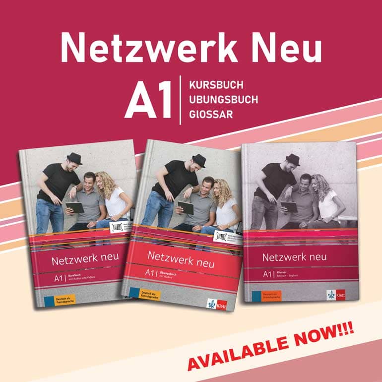 Netzwerk Neu A1( KURSBUCH + UBUNGSBUCH+ GlOSSAR ) ( White print ) ( A4 Size )