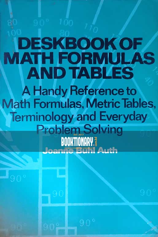 Desk book of math formulas and tables